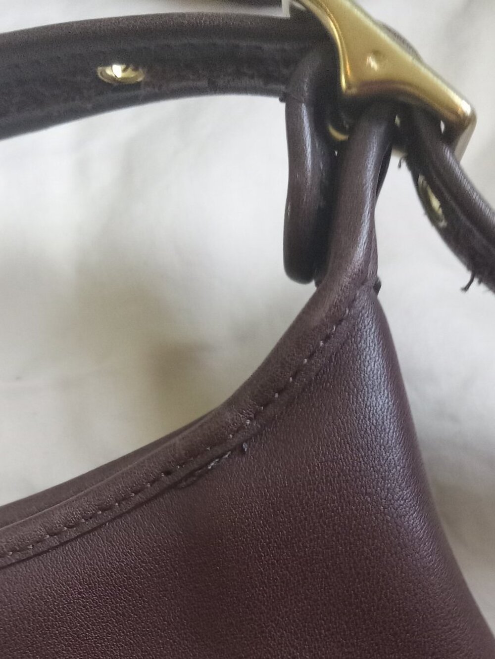 Vintage Coach Legacy Mahogany Leather Handbag Style 9136 vin - Picture 12 of 14
